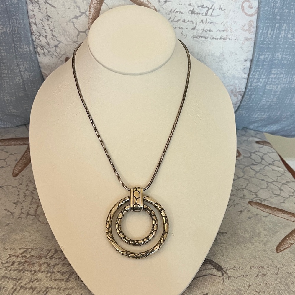 Brighton double circle necklace